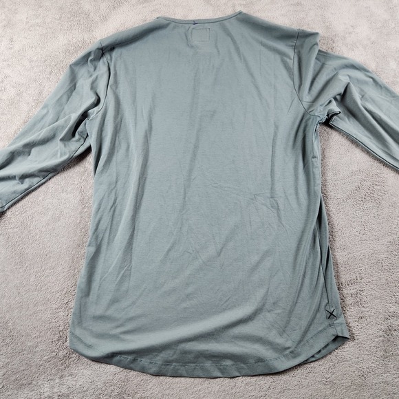 Cuts Henley Shirt Mens size L Large Long Sleeve Cotton Blend Cuts Clothing - Picture 3 of 7